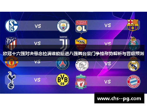 欧冠十六强对决悬念拉满谁能挺进八强舞台豪门争锋形势解析与晋级预测